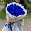 25 синих роз 70 см
