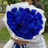 25 синих роз 70 см
