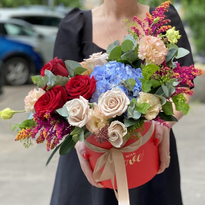 Композиция Утро в Вероне с гортензией