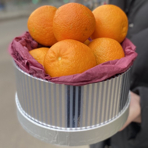 Подарочная коробка с мандаринами