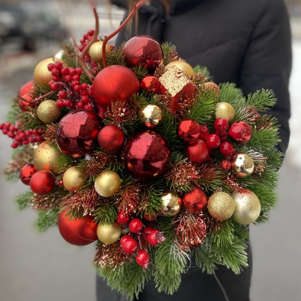 Новогодняя композиция Рождественский домик