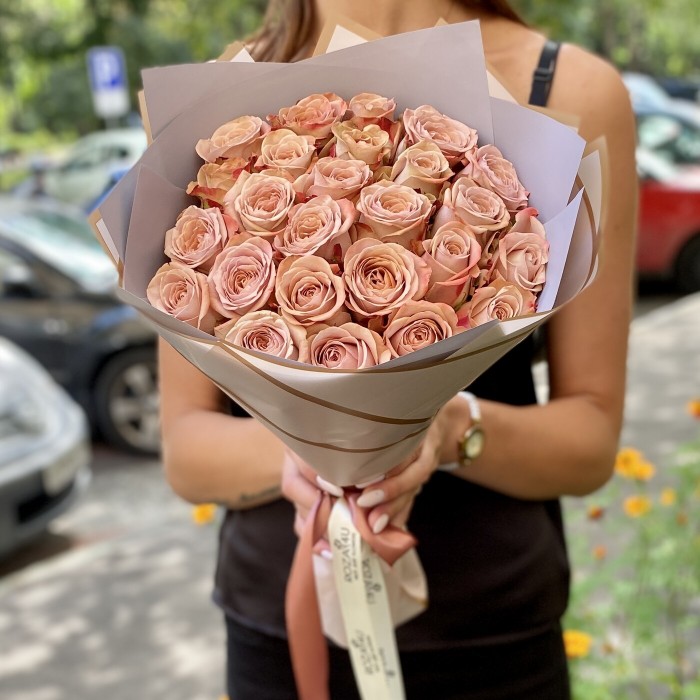 Букет роз Капучино