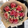 Розы Помпиду с ромашками