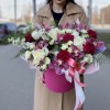Композиция в коробке Очей Очарование с орхидеей Цимбидиум