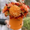 Цветы в коробке Лисичка