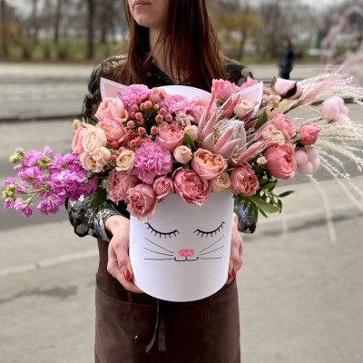 Композиция в коробке Матильда