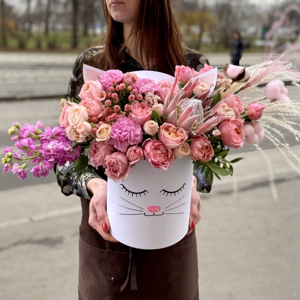 Композиция в коробке Матильда