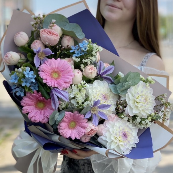 Авторский букет Воздушная акварель