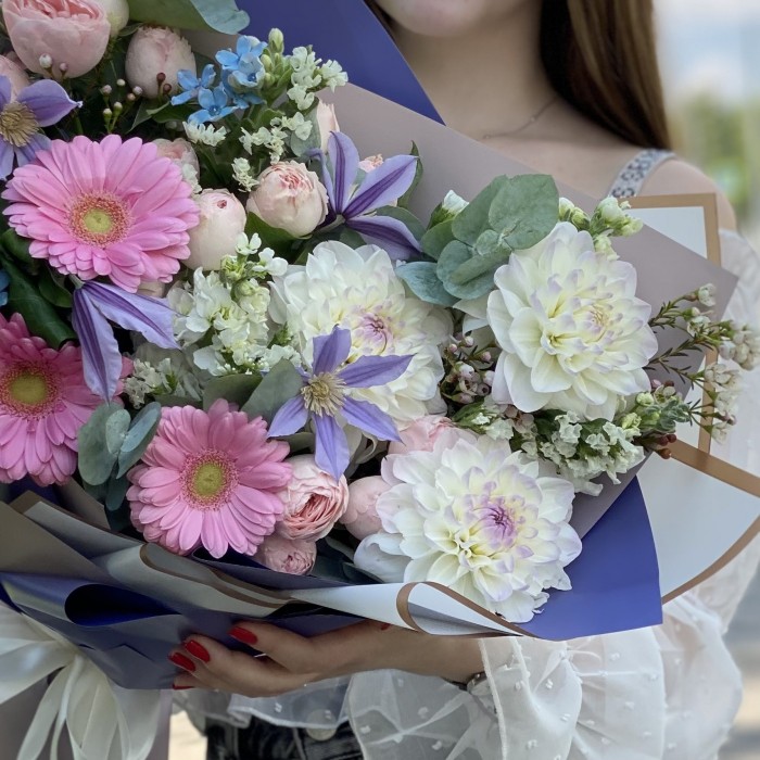 Авторский букет Воздушная акварель