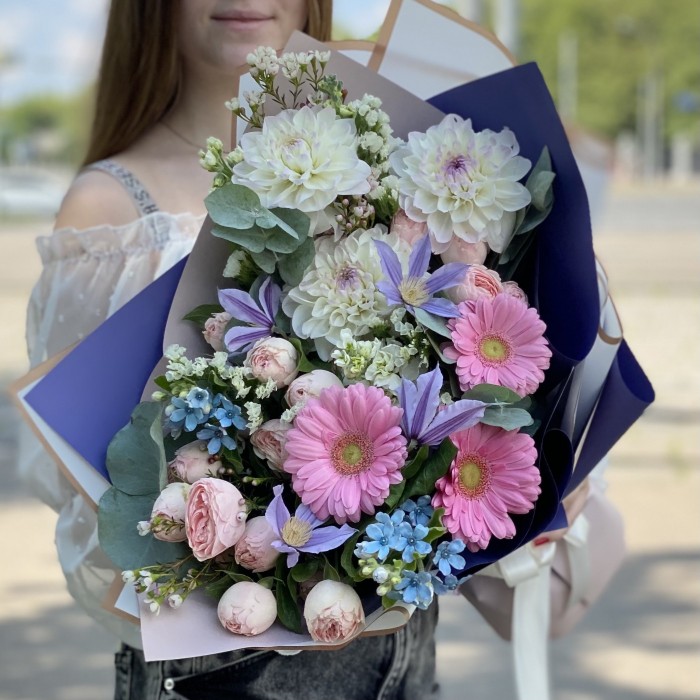 Авторский букет Воздушная акварель