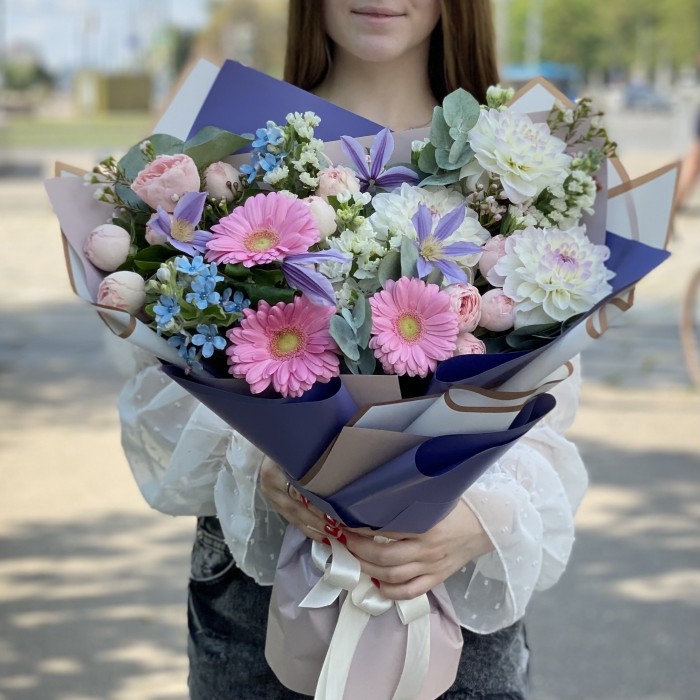 Авторский букет Воздушная акварель