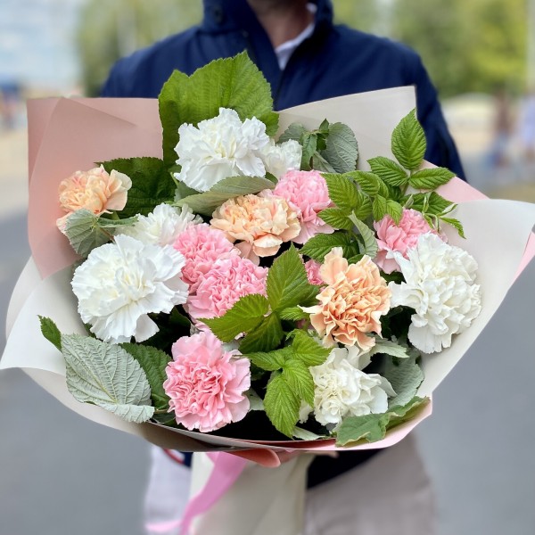 Букет гвоздик учителю