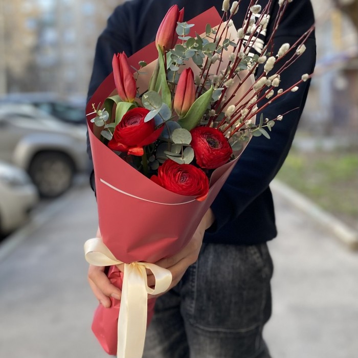 Яркий букет Вербное воскресенье