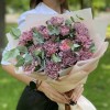 15 гвоздик Пинк блэк Молли с эвкалиптом