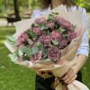15 гвоздик Пинк блэк Молли с эвкалиптом