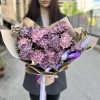 25 гвоздик Пинк Блэк Молли с ваксфлауэром
