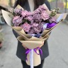25 гвоздик Пинк Блэк Молли с ваксфлауэром