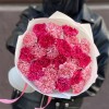 Дуэт из 25 розовых и малиновых гвоздик