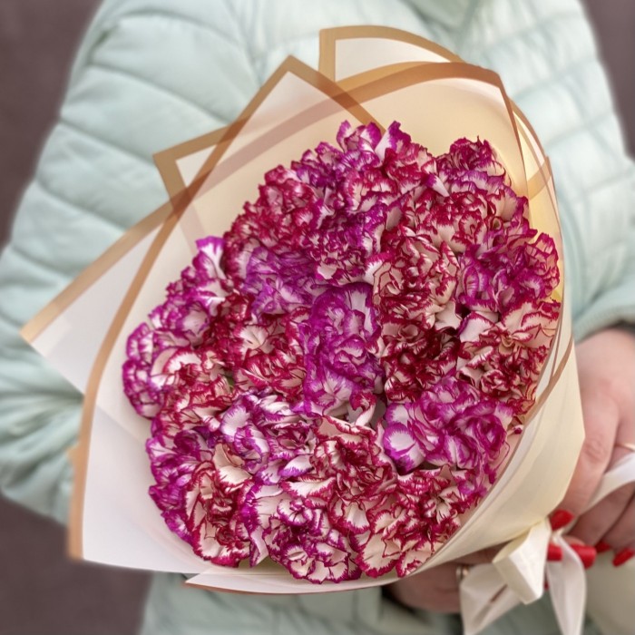 Букет яркий микс гвоздик