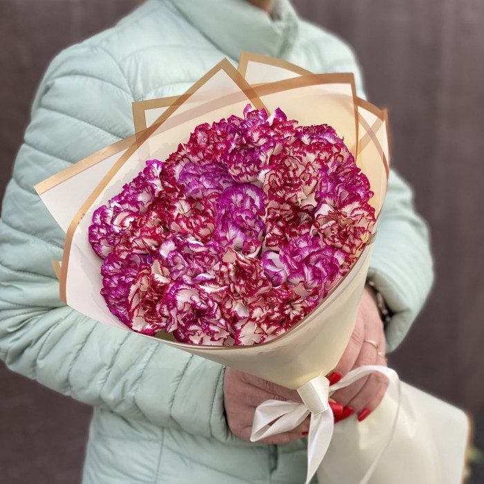 Букет яркий микс гвоздик