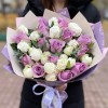 Лиловый букет с пионовидными розами