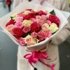 Букет нежных розовых роз