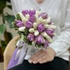 Свадебный букет из пионовидных тюльпанов