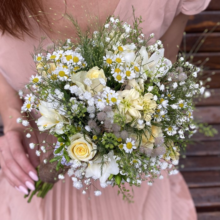 Букет невесты в стиле рустик