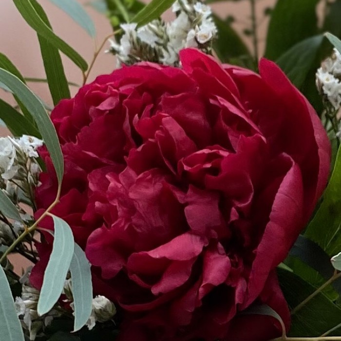 Букет с пионами