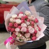 Дуэт из 11 кустовых роз Энджел Бомбастик и Гранд Трендсеттер