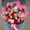 Дуэт из 15 кустовых роз Роял Трендсеттер и Рефлекс