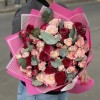 Дуэт из 15 кустовых роз Роял Трендсеттер и Рефлекс
