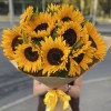 Монобукет из подсолнухов