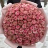 101 розовая пионовидная роза Белиз
