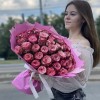 51 пионовидная малиновая роза Глендора