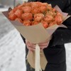 25 пионовидных роз Кахала 60 см