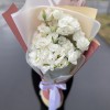 Букет махровых белых Эустом