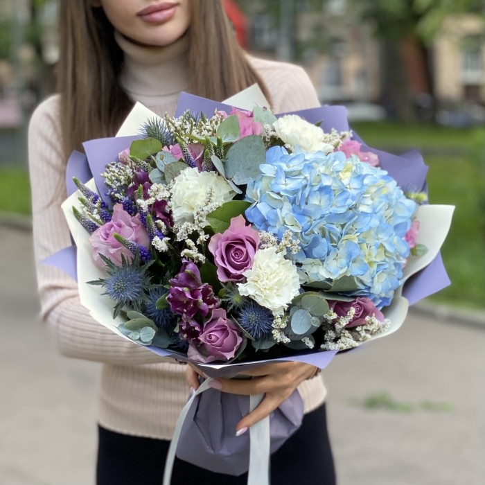Букет Фрейя с гортензией