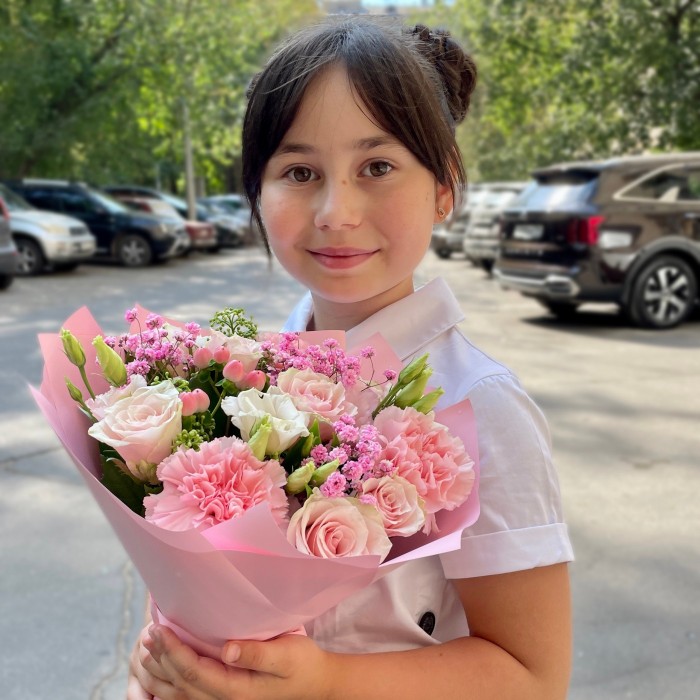 Розовый букет Карамелька