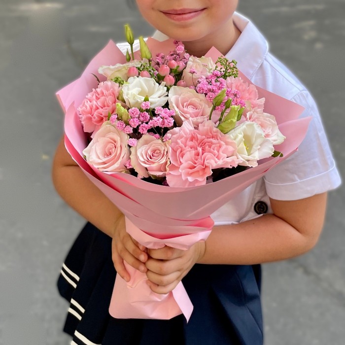 Розовый букет Карамелька