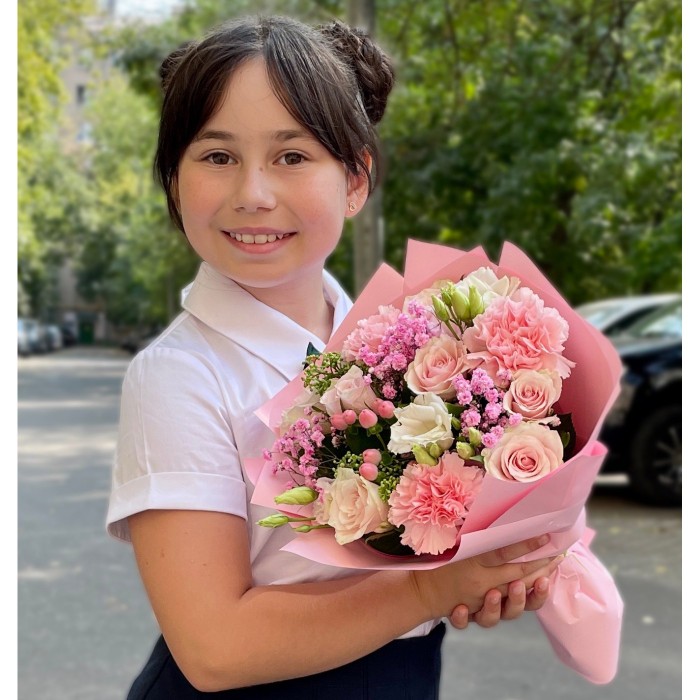 Розовый букет Карамелька