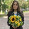 Композиция Лучик солнца с подсолнухом