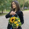 Композиция Лучик солнца с подсолнухом