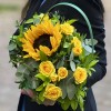 Композиция Лучик солнца с подсолнухом