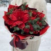 Новогодний букет Рождественская звезда