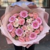Букет Соблазн с розовыми герберами