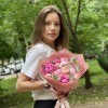 Букет с пионами Полдень в саду