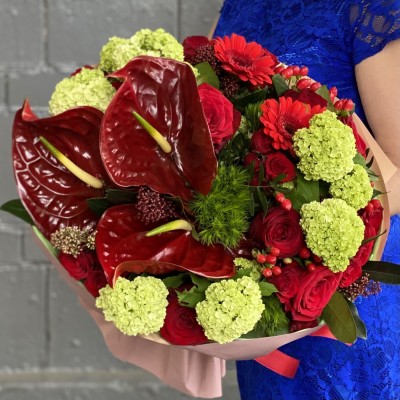 Букет Эйфория с антуриумом