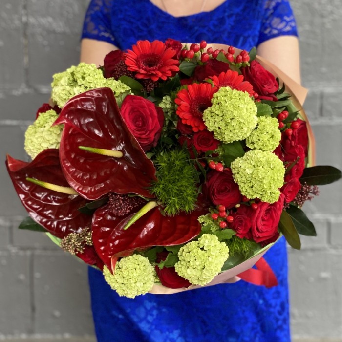 Букет Эйфория с антуриумом