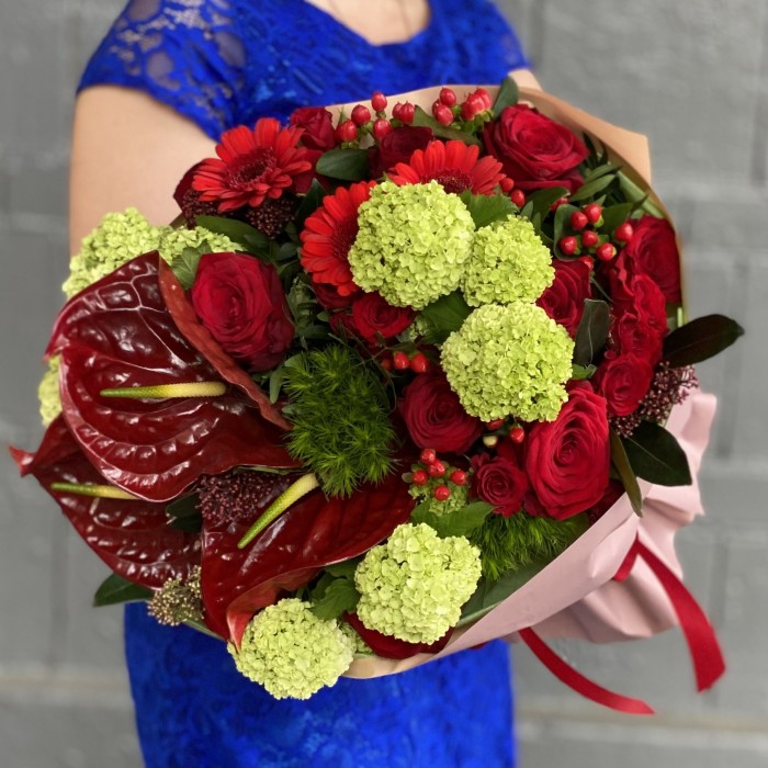 Букет Эйфория с антуриумом